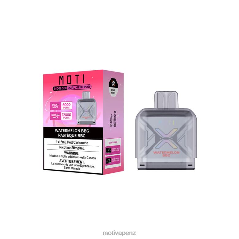 MOTI Vape Price - MOTI Go Pro Disposable Pod Watermelon Bubblegum 04XNH92