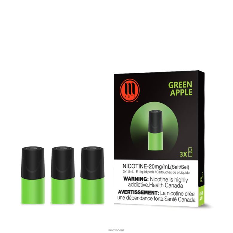 MOTI Vape Review - MOTI Classic Pods Green Apple 04XNH103