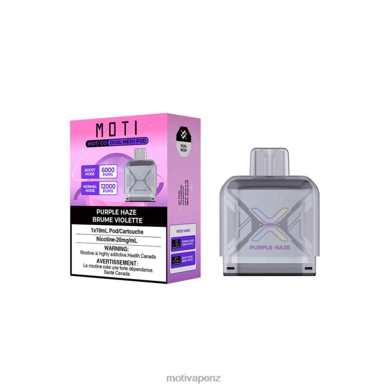 MOTI Vape Review - MOTI Go Pro Disposable Pod Purple Haze 04XNH94